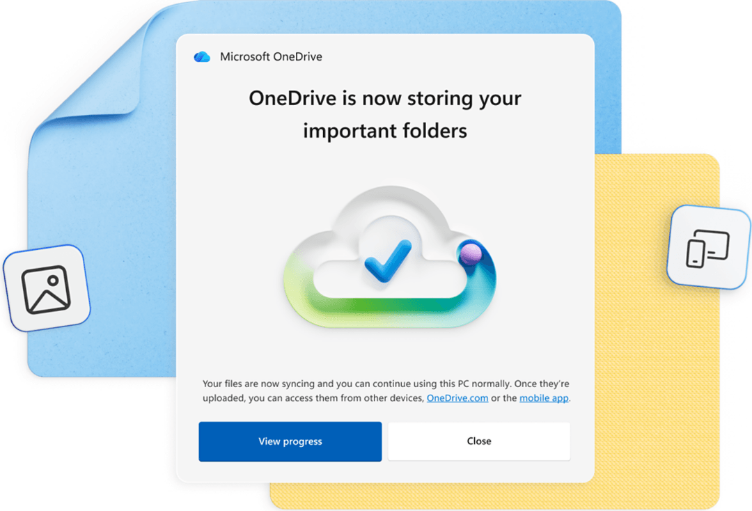 Microsoft OneDrive-ის ქლაუდ-საცავის ინტერფეისი